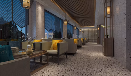 더욱 풍부한 테라조 질감을 지닌 쇼핑몰/상점 장식용 테라조 타일